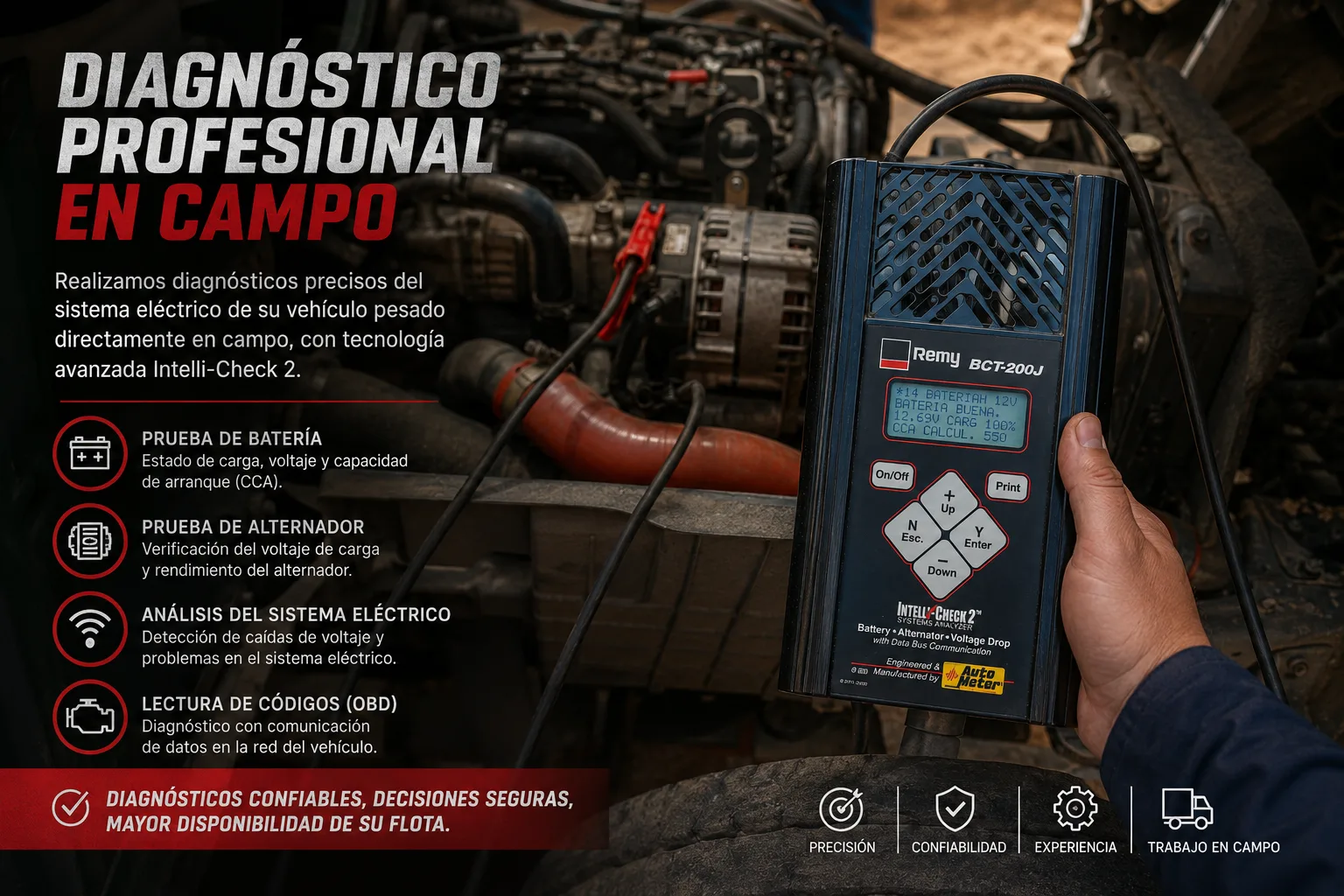 Pruebas del sistema de carga